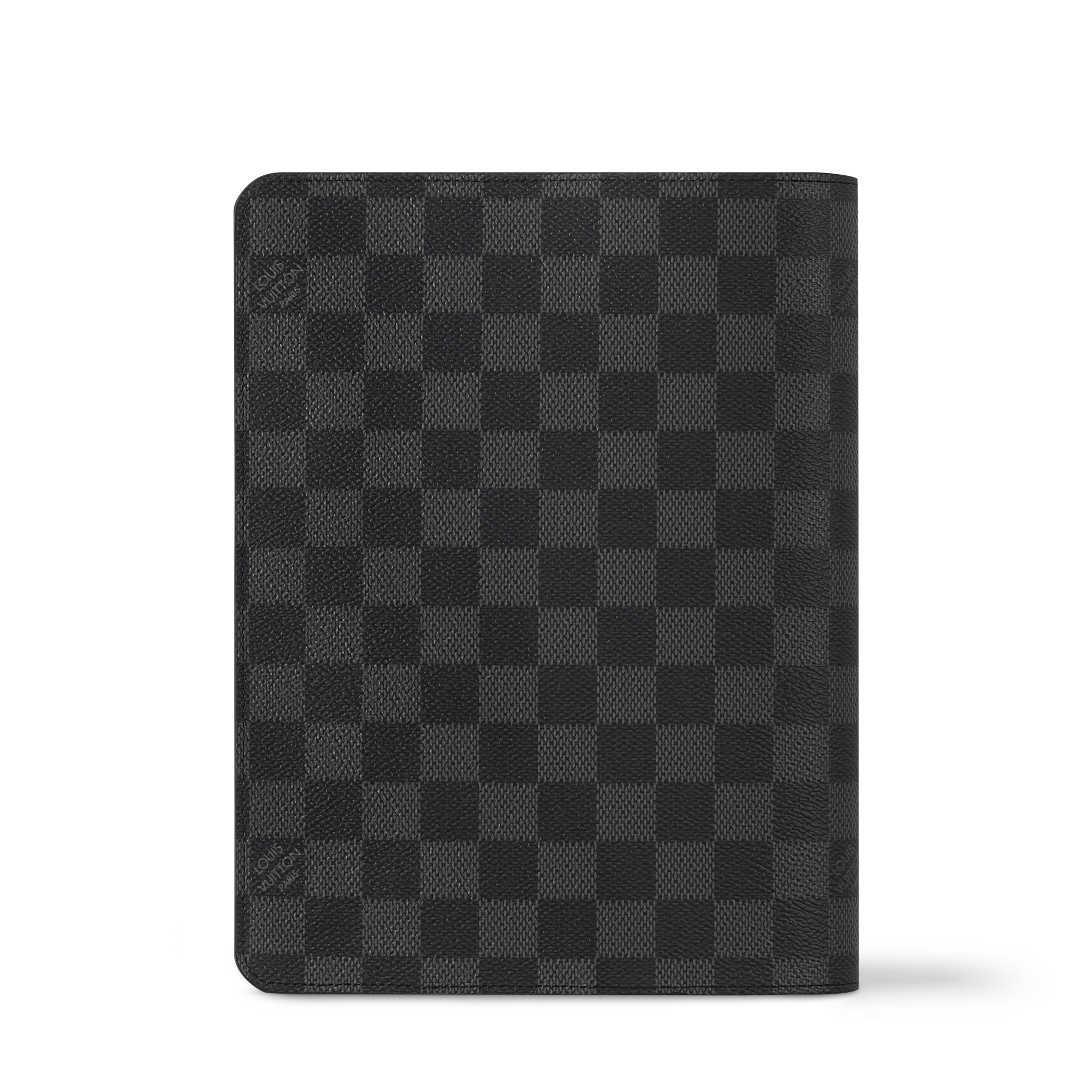 Desk Agenda Cover Damier Graphite Canvas - Library R20974 | LOUIS